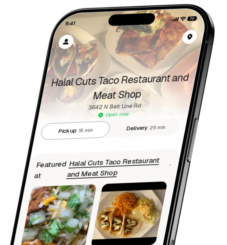 Halal Cuts Taco Restaurant and Meat Shop app preview